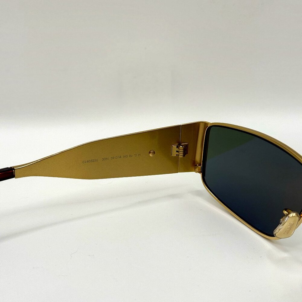 CELINE CL40325U 30N — Green/Gold — RX Frames — Luxury Designer Eyewear - Picture 4 of 9